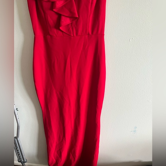 worn once, prom dress from Windsor , size small, bright red dress - Picture 5 of 14